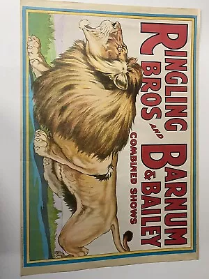 $26.99 • Buy Ringling Bros Barnum And Bailey Vintage Circus Poster