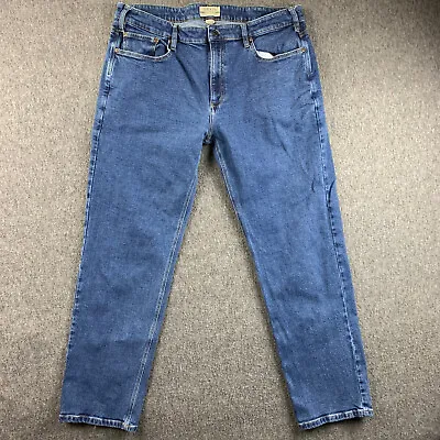 Orvis Five Pocket Jeans Mens 38x32 Fits 38x31 Denim Outdoor Stretch Waist Hiking • $28.49