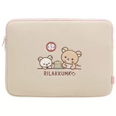 San-X Rilakkuma PC Case Plush Small Laptop Sleeve Tablet IPad Cover Korilakkuma • $48.99