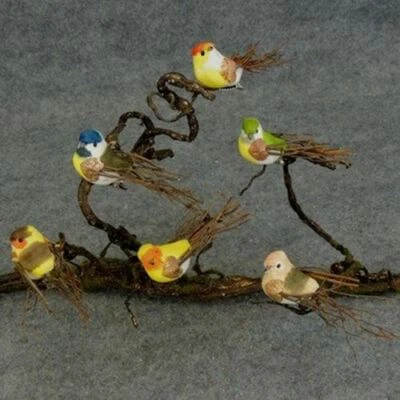 $24.66 • Buy Assorted Color Artificial Mushroom Birds
