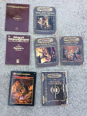 Dungeons And Dragons Lot Of 7.  2159 2136 2110 Players Handbooks Guidebooks • $175