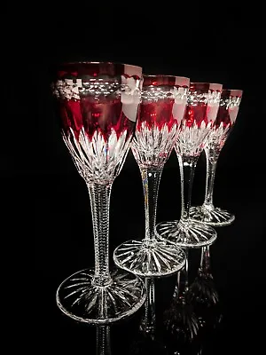 Faberge Na Zdorovye Cordial Liqueur Red Glasses  NIB • $850.25