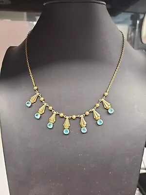 12K Yellow Gold Plated Vintage Necklace • $24.95