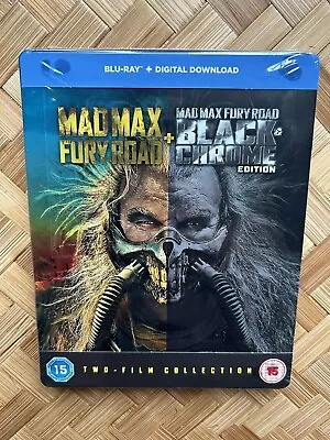 £21.99 • Buy MAD MAX Fury Road & Black & Chrome Edition, Blu Ray UK Steelbook. New & Sealed.