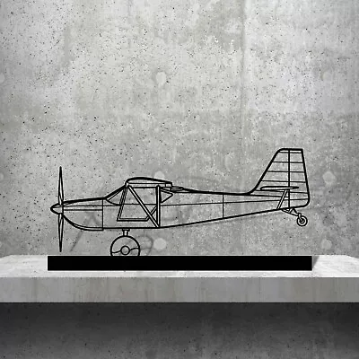 Wall Art Home Decor 3D Acrylic Metal Plane Aircraft USA Silhouette Kitfox 5 • $87.99