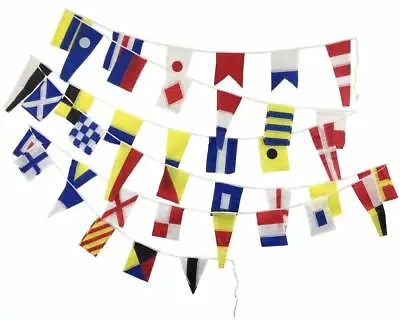 International Maritime Signal FLAG - 40 Flags Bunting - 17 Feet - Beach Party  • £17.64