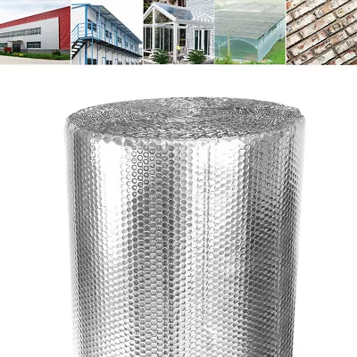 10M-30M Roll Double Bubble Foil Insulation Shed Commercial Floor Wall Roof Sheds • £9.95