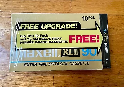 MAXELL XLII 90 Blank Audio Cassette Tapes 10 Pcs SEALED Box + Extra XLII-S 90 • $149.99