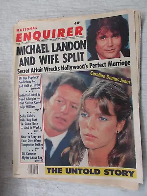 National Enquirer Magazine July 8 1980 Michael Landon & Wife Princess Caroline • $26.95