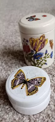 Butterfly Design Gentleman's Relish And Jam Pot. Elsenham Two Pots In Total. • £6