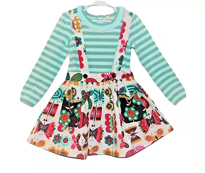 Nwt Matilda Jane 4 Candy Striped Tee & Lmm Butterfly Jumper Skirt • $42