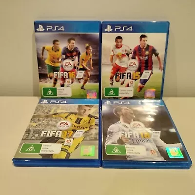 PS4 PlayStation 4 Game X 4 FIFA15 FIFA16 FIFA17 FIFA18 Soccer #18 • $24.97