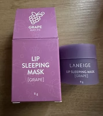 LANEIGE Lip Sleeping Mask In Grape Travel Size 8g BNIB Nourish Soften Rare • £21.99