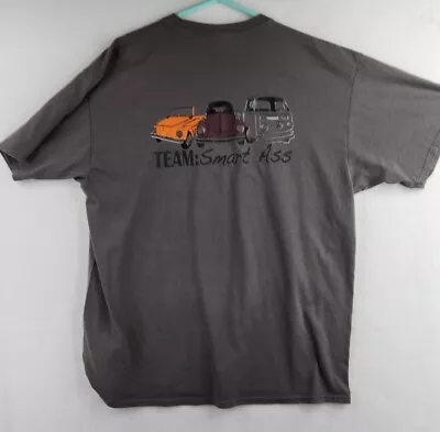 VW Volkswagen Beetle Thing Bus Graphics Mens Gray T-shirt Size 2XLT • $15.29