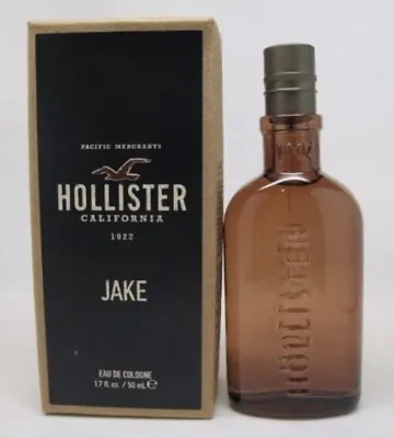 New Hollister Jake Men 1.7 Oz Cologne Spray Original Formula Brown Bottle W/Box • £218.22