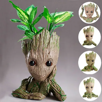 Groot Guardians Of The Galaxy Baby Figure Flowerpot Style Pen Pot Toys 14-16CM • £10.07