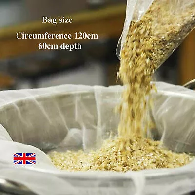 Home Brew =net Bag Biab - W/60cm X D/60cm -120 Circumference - Corded Bag =£9.50 • £9.50