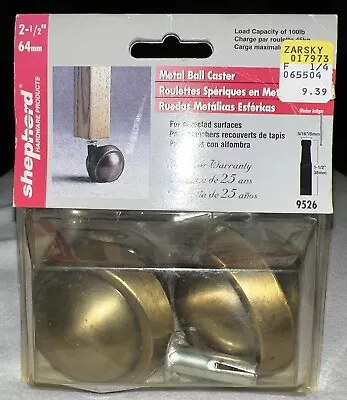 Shepherd – Vintage Heavy Duty Brass Ball Casters 9526 Set Of 4 • $60