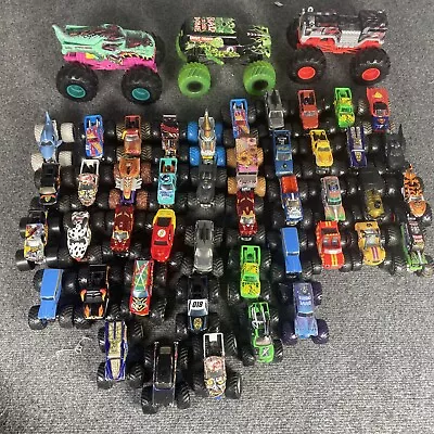 Mixed Lot Of 47 4x4 Monster Trucks! Monster Jam Hot Wheels 1:64 1:24 Scale • $135