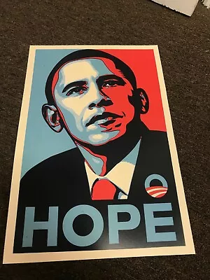 2008 Barack Obama Hope Campaign Political Election Sign Poster 12x18 • $7.99