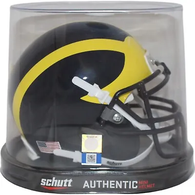 Michigan Wolverines Schutt Mini Helmet New In Box 39602 • $49.99