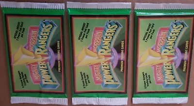 X3 MIGHTY MORPHIN POWER RANGERS TRADING CARDS Hobby/Retail GREEN Pack NEW • $25.21