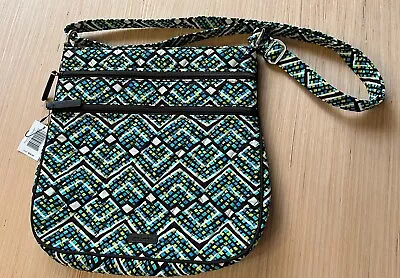 Vera Bradley Rain Forest Triple Zip Hipster Cross Body Purse Bag NWT #15711-G55 • $41.99