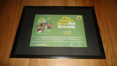 £11.99 • Buy THE BEACH BOYS Pet Sounds Reissue-framed Original Advert