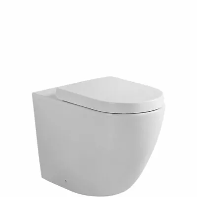 Koko Gloss White Wall-Faced Toilet Suite • $919