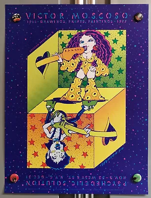 Victor MoScoSo PSYchedeLic SoLution NeW York 1987 PoSter • $59.95