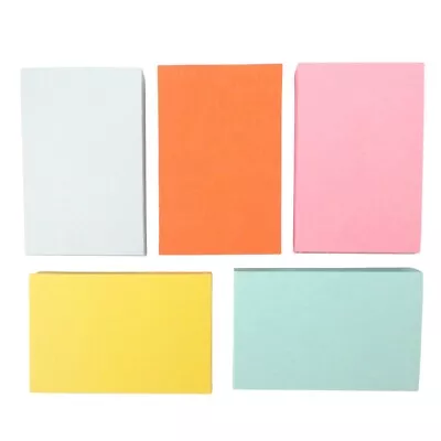 250 Blank Flash Cards  - 5 Colours - Plain Index Revision Notes Early Learning • £5.95