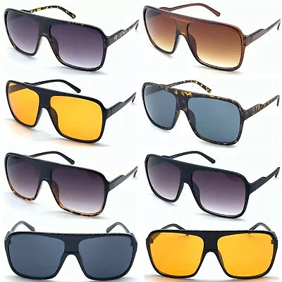 £3.32 • Buy Square Frame 60's Retro Vintage Old School Pilot Sunglasses Designer Style UV400
