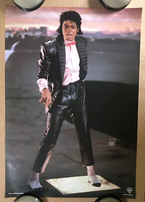 Michael Jackson Vintage Poster Billie Jean Beat It Glowing Sidewalk 1980s Music • $39.95