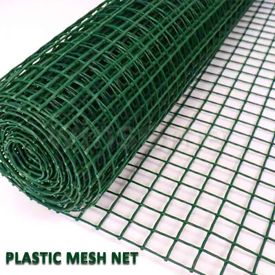 5mx1m Plastic Chicken Wire Mesh Rabbit Cat Garden Fence Netting Fencing Border • £20.49