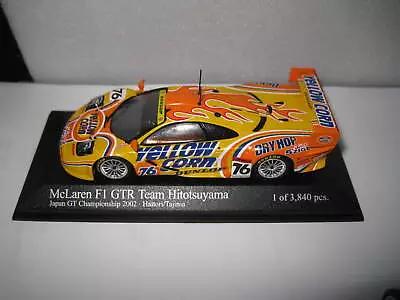 MINICHAMPS 1/43 McLAREN F1 GTR JAPAN GTC 2002 TEAM HITOTSUYAMA NO BOX DISPLAYED • $29.99