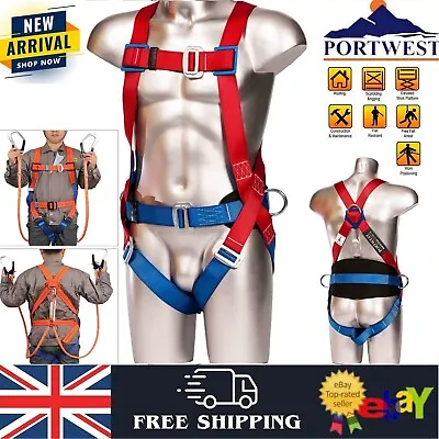 PORTWEST 2 Point Safety Harness Comfort Full Body Fall Protection Arrest FP14 • £32.99