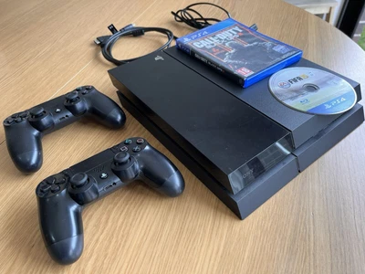 $210 • Buy Sony PlayStation 4 1TB Video Game Console Black With 2 Games