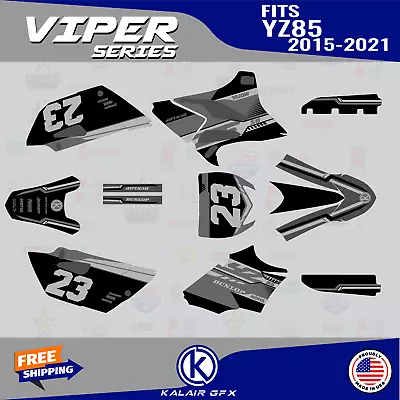 Graphics Kit For Yamaha YZ85 (2015-2021) YZ 85 Viper Series- Smoke • $103.59