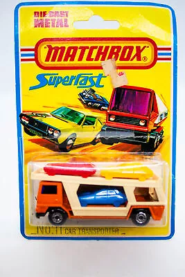 1975 Lensey Matchbox Superfast No 11 Car Transportorter Mint In Package • $9.99