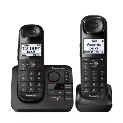 Panasonic KX-TGL432B Cordless Telephone With Digital Answering Machine 2 Handset • $69.99