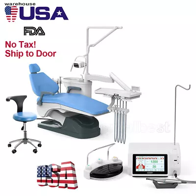 Dental Unit Chair Computer Control Hard Leather DC Motor/ Implant Surgical Motor • $2815.12