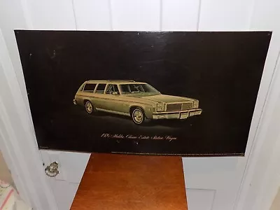 Vintage Chevrolet 1976 Malibu Estate Station Wagon Classic Dealer Cardboard Sign • $65