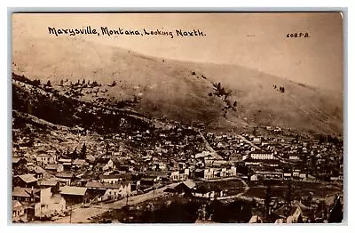 MT MARYSVILLE MONTANA RPPC Aerial Bird's Eye ~ Ghost Town GOLD Mining • $48.99