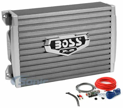 Boss AR1500M 1500W Monoblock Subwoofer Car Amplifier With 8 AWG Amp Kit Package • $106.99