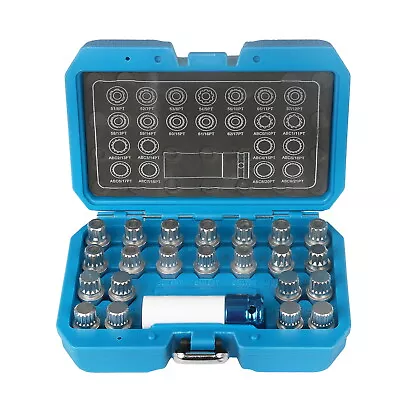 Wheel Lock Anti-theft Screw Socket Lugnut  Removal Key Set Kit Fit For VW AUDI • $85.99