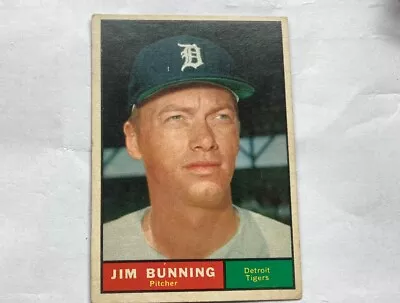 1961 Topps Baseball Set Break #490 Jim Bunning Ex • $0.99