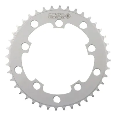 Origin8 Single Speed Chainring 39T 110/130 BCD 5-Bolt Aluminum Silver Road MTB • $24.34