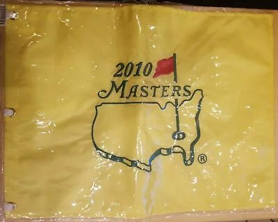 2010 MASTERS GOLF PIN FLAG AUGUSTA NATIONAL PHIL MICKELSON 3rd MASTERS PGA NEW • $174.99