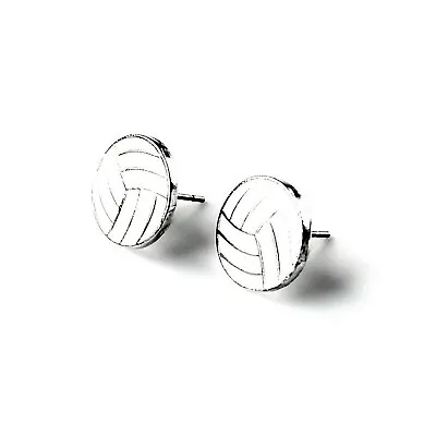 Volleyball Stud Earrings With Both Comfort Clutch And Ear Nut Back Stoppers - Q1 • $7.50