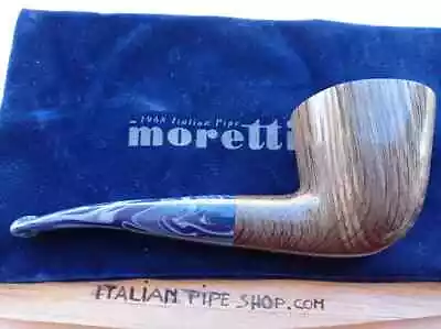 Pipe Moretti Bent Freehand Morta Freeform Bog Oak Handamade Italy 40 Oz.23 • $300